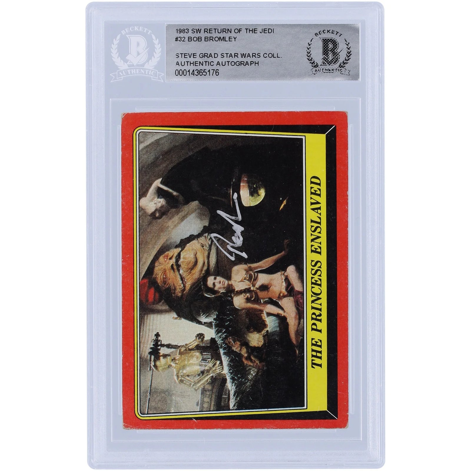 Bob Bromley Signed 1983 Topps Return of the Jedi #32 Card | BAS Authenticated
