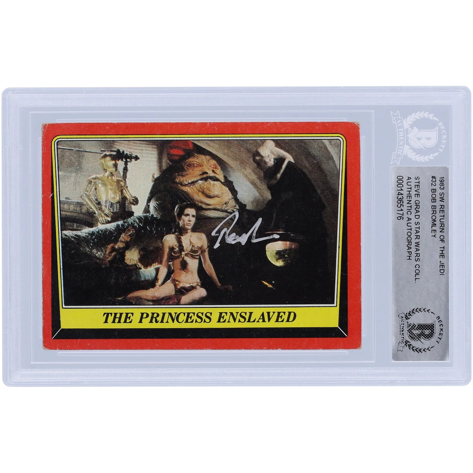 Bob Bromley Signed 1983 Topps Return of the Jedi #32 Card | BAS Authenticated