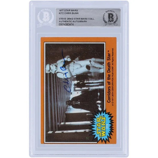 Chris Bunn Signed 1977 Topps Star Wars #272 Card | BAS Authenticated