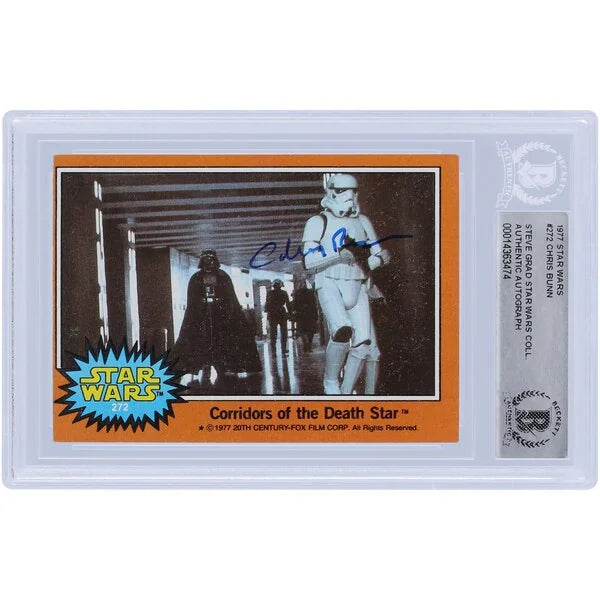 Chris Bunn Signed 1977 Topps Star Wars #272 Card | BAS Authenticated
