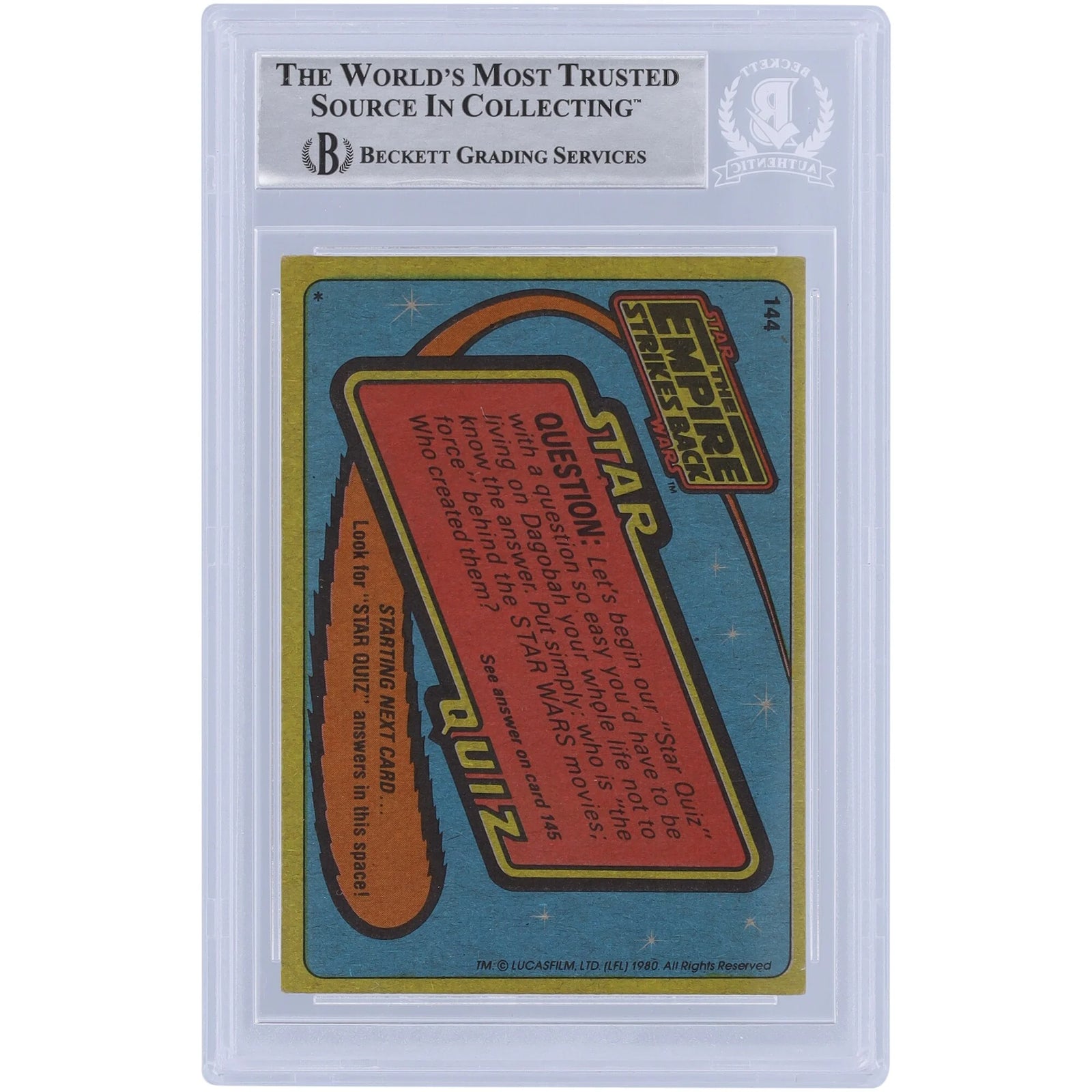Harley Cokeliss Signed 1980 Topps Empire Strikes Back #144 | 2nd Unit Director