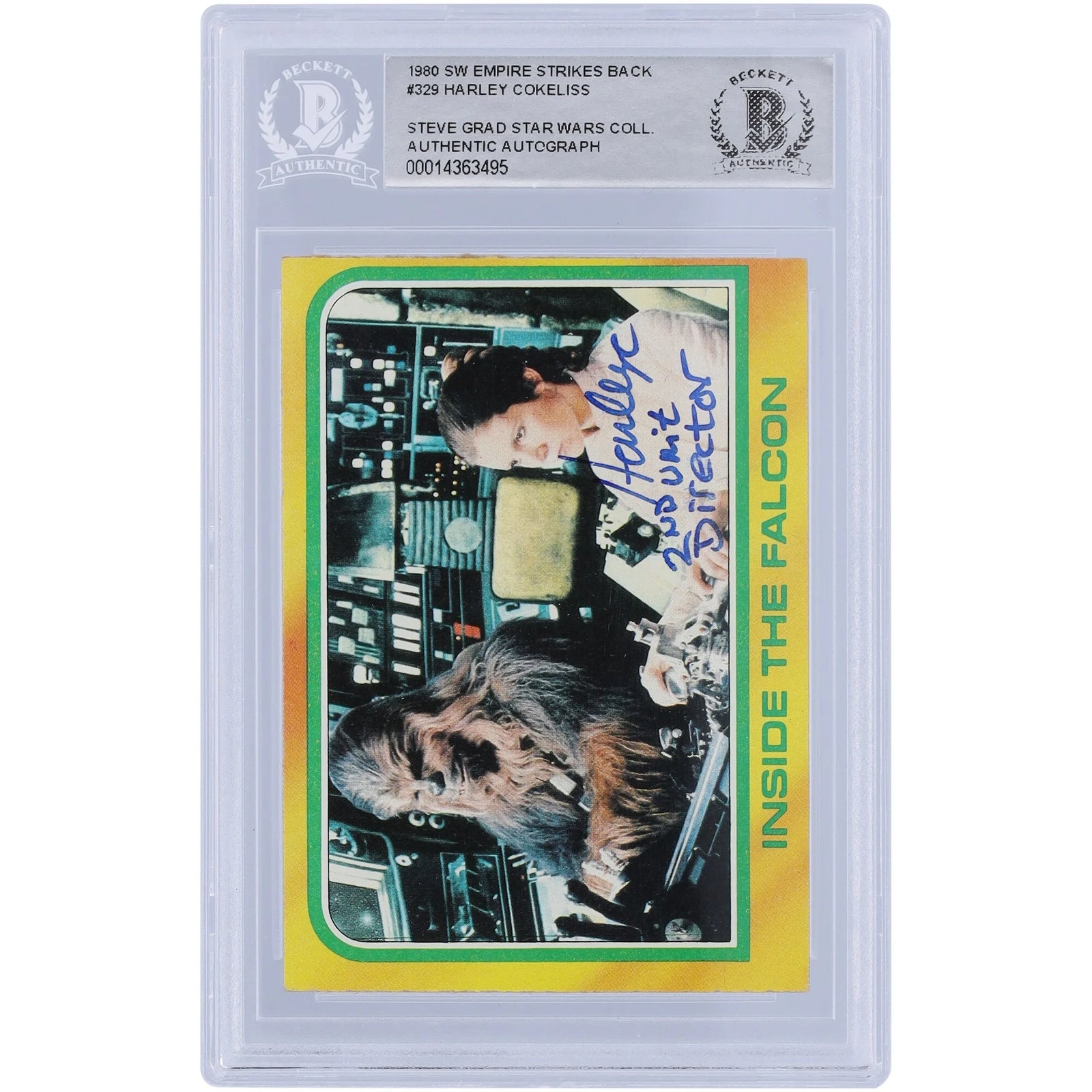 Harley Cokeliss Signed 1980 Topps #329 Card | Empire Strikes Back