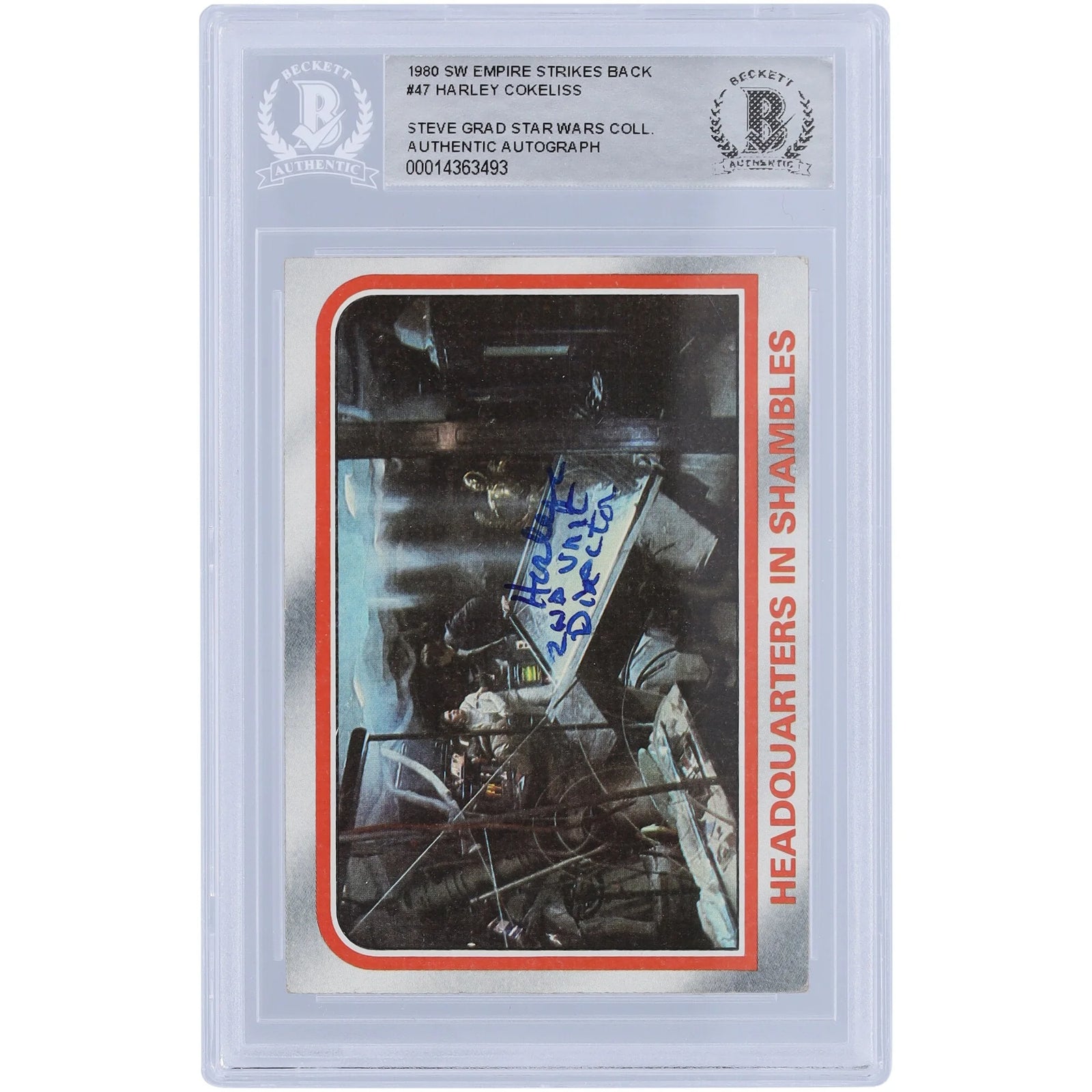 Harley Cokeliss Signed 1980 Topps #47 Card | Empire Strikes Back