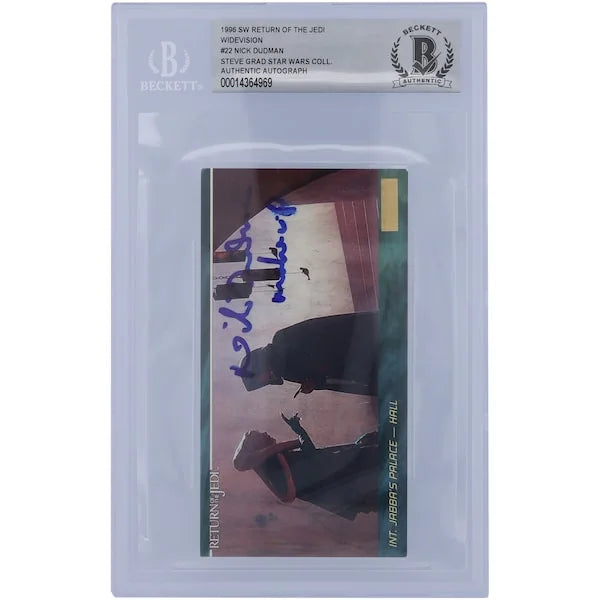 Nick Dudman Signed 1996 Topps Widevision #22 | Star Wars