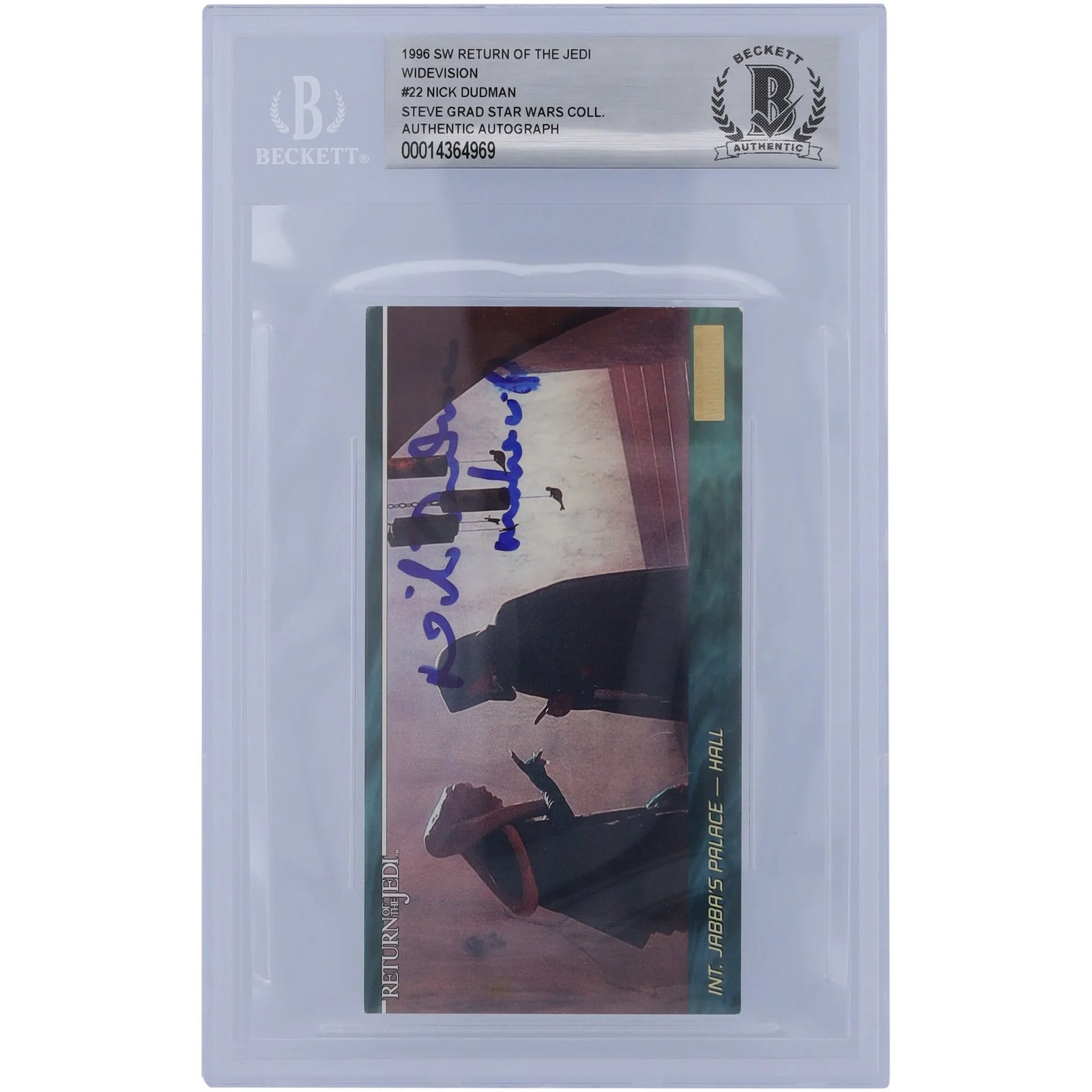 Nick Dudman Signed 1996 Topps Widevision #22 | Star Wars