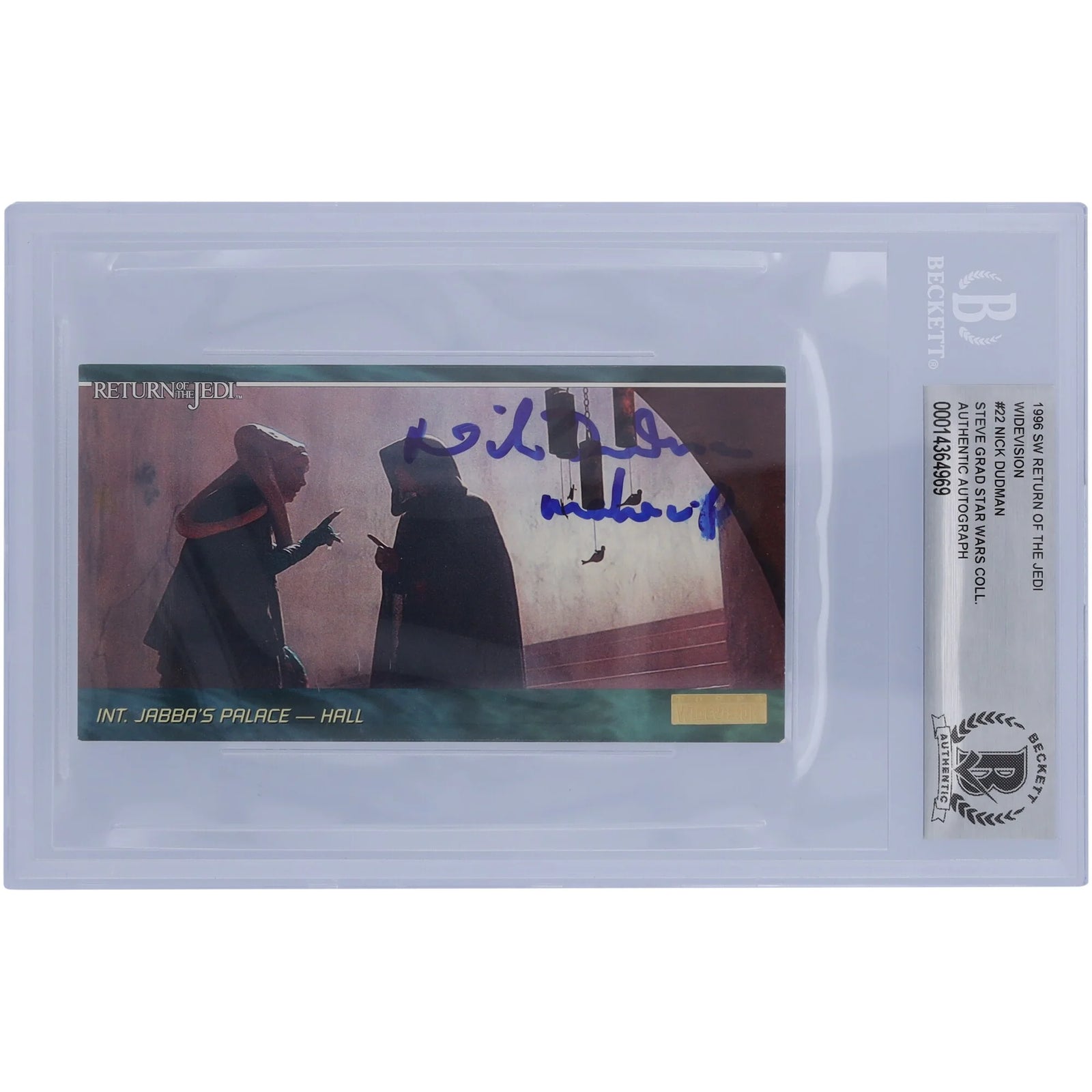 Nick Dudman Signed 1996 Topps Widevision #22 | Star Wars