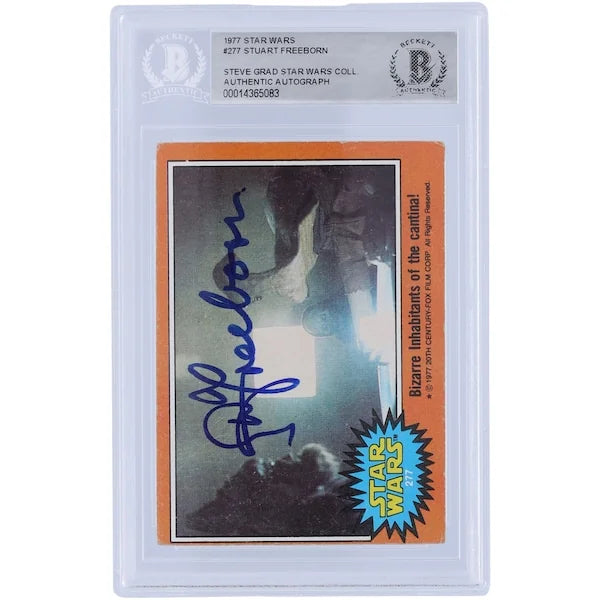 Stuart Freeborn Signed 1977 Topps Star Wars #277 Card | BAS Authenticated