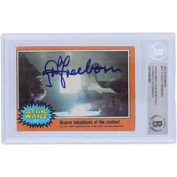 Stuart Freeborn Signed 1977 Topps Star Wars #277 Card | BAS Authenticated