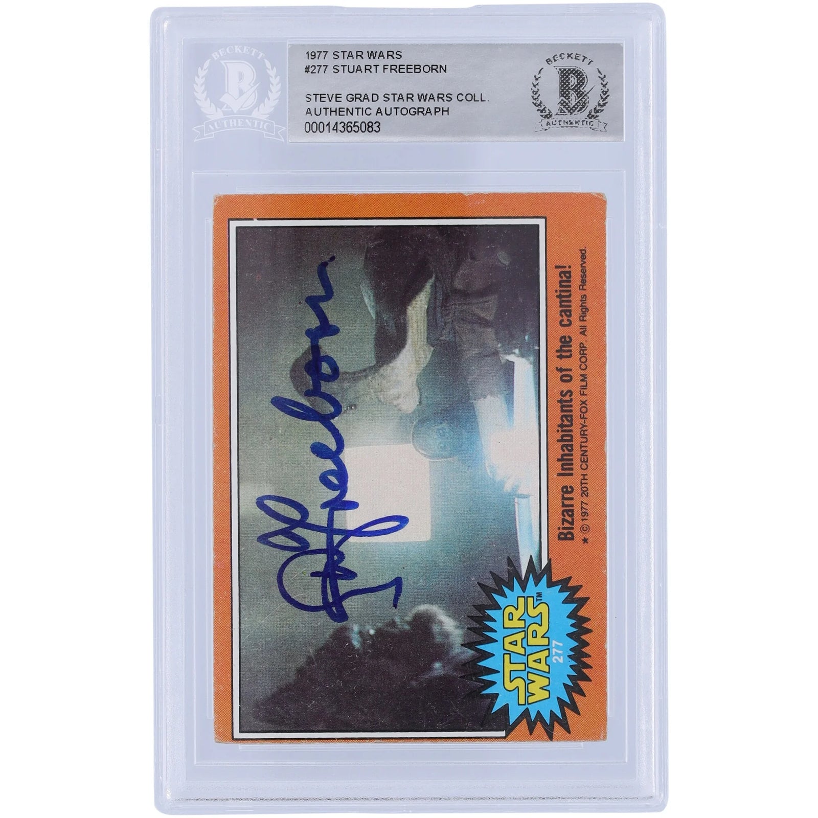Stuart Freeborn Signed 1977 Topps Star Wars #277 Card | BAS Authenticated