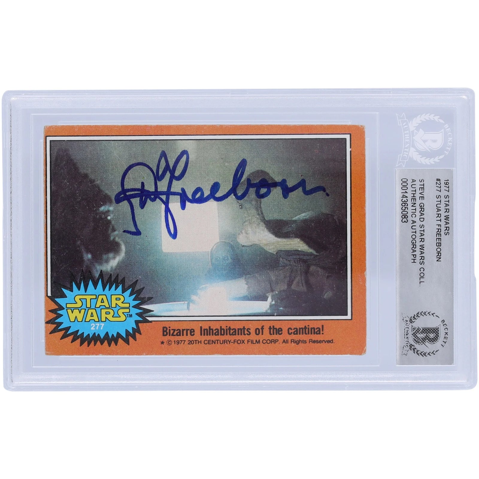 Stuart Freeborn Signed 1977 Topps Star Wars #277 Card | BAS Authenticated