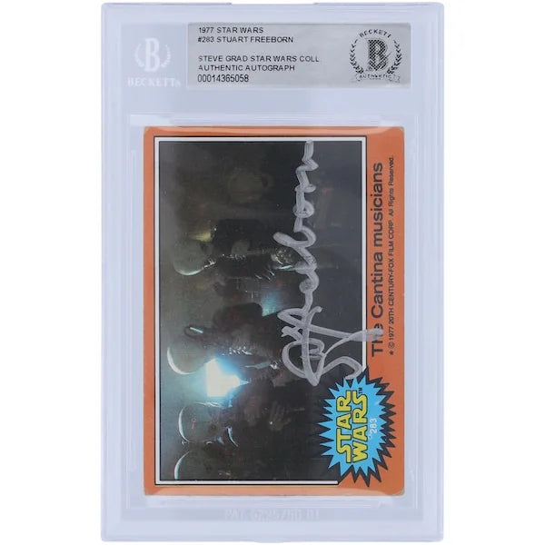 Stuart Freeborn Signed 1977 Topps Star Wars #283 Card | BAS Authenticated
