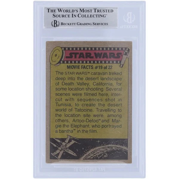 Stuart Freeborn Signed 1977 Topps Star Wars #283 Card | BAS Authenticated
