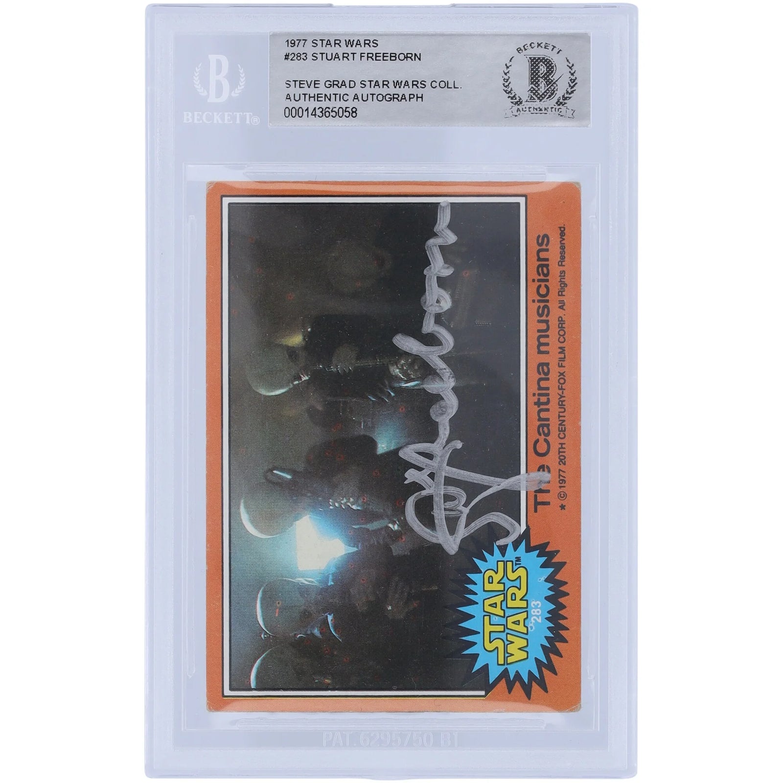 Stuart Freeborn Signed 1977 Topps Star Wars #283 Card | BAS Authenticated