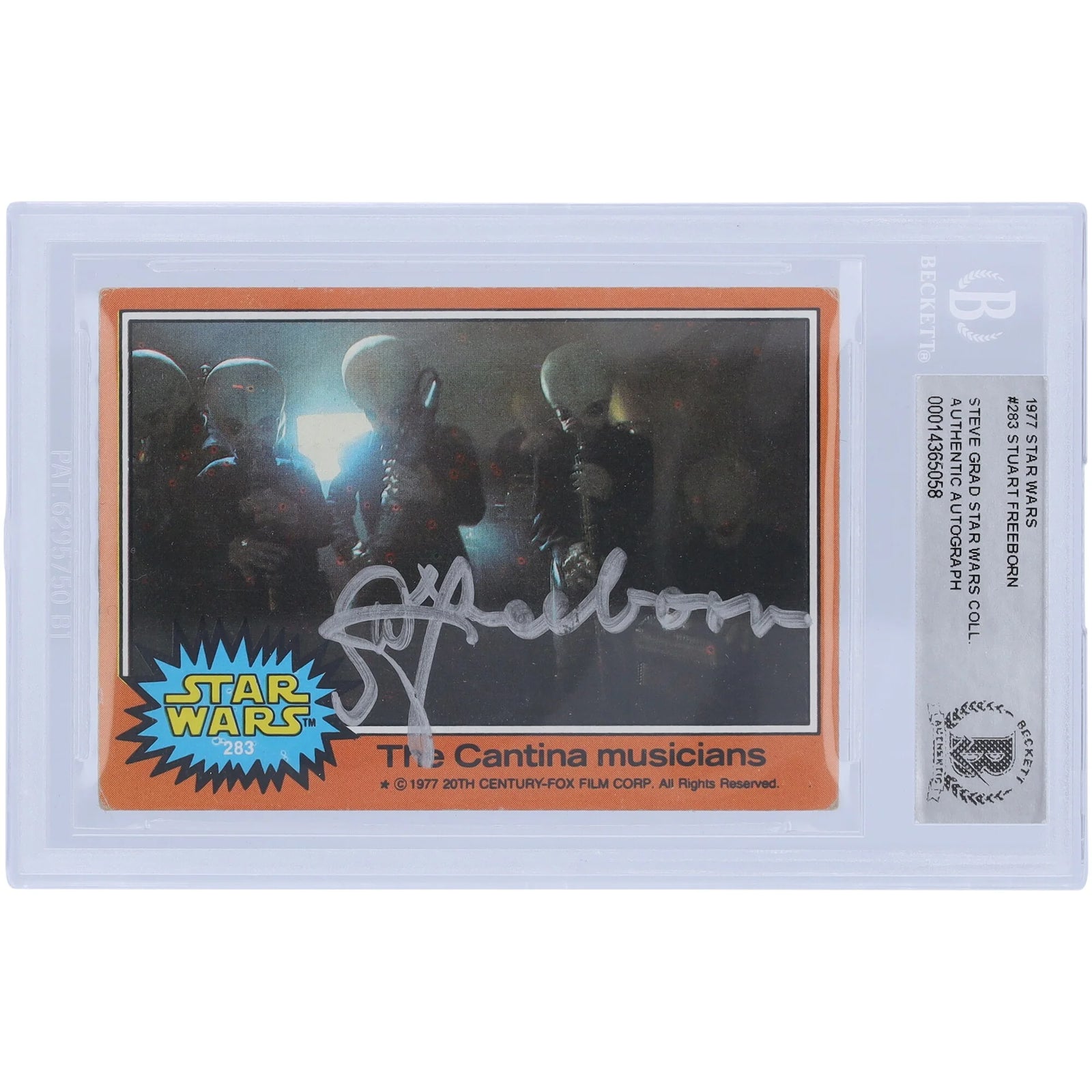 Stuart Freeborn Signed 1977 Topps Star Wars #283 Card | BAS Authenticated
