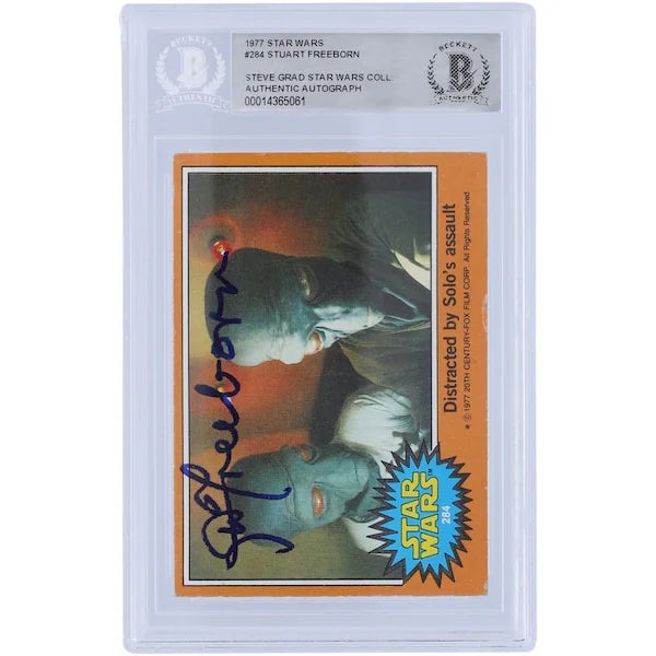 Stuart Freeborn Signed 1977 Topps Star Wars #284 Card | BAS Authenticated