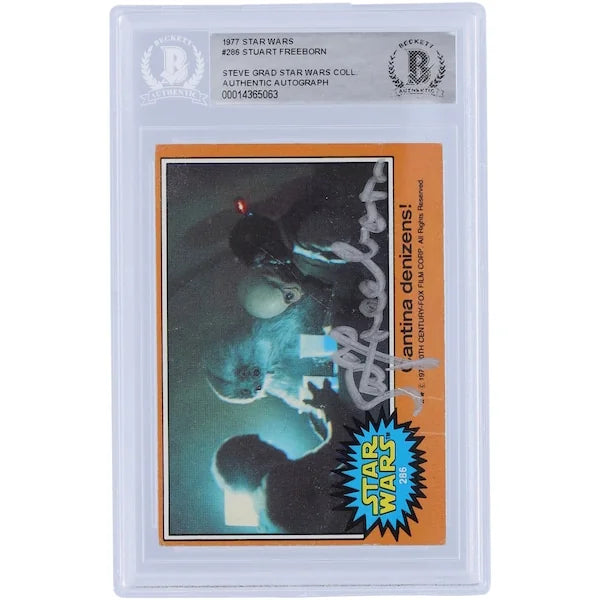 Stuart Freeborn Signed 1977 Topps Star Wars #286 Card | BAS Authenticated