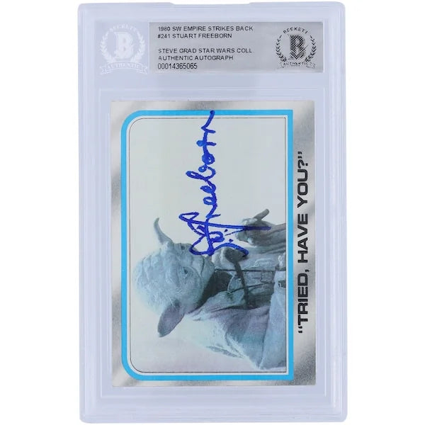 Stuart Freeborn Signed 1980 Topps Empire Strikes Back #241 | BAS Authenticated