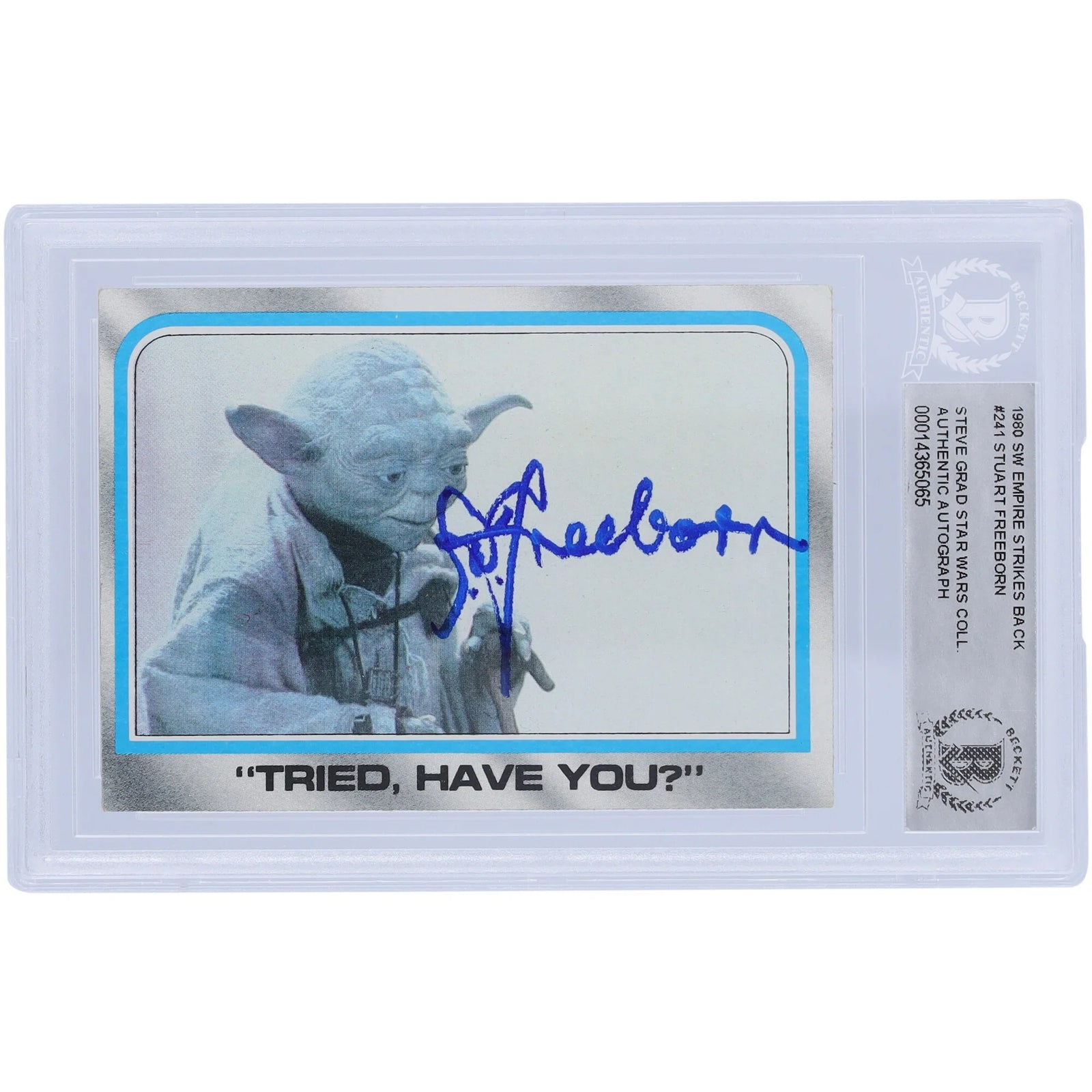 Stuart Freeborn Signed 1980 Topps Empire Strikes Back #241 | BAS Authenticated