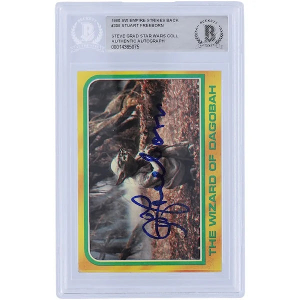Stuart Freeborn Signed 1980 Topps The Empire Strikes Back #308 | BAS Authenticated