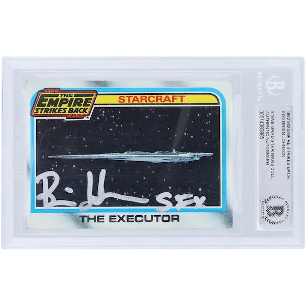 Brian Johnson Signed 1980 Topps Empire Strikes Back #135 | SFX Inscription