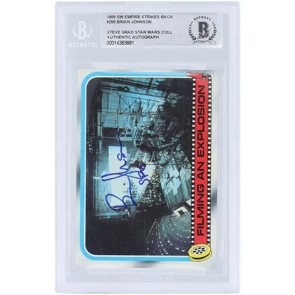 Brian Johnson Signed 1980 Topps Empire Strikes Back #260 | BAS Authenticated