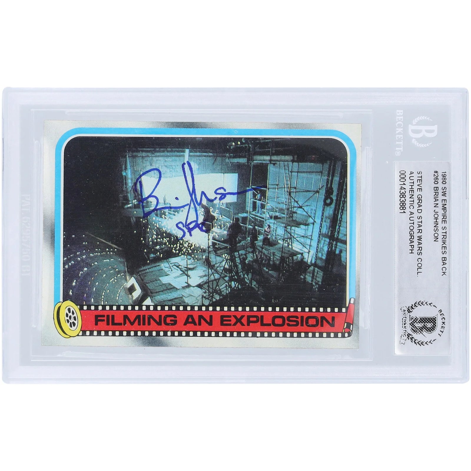 Brian Johnson Signed 1980 Topps Empire Strikes Back #260 | BAS Authenticated