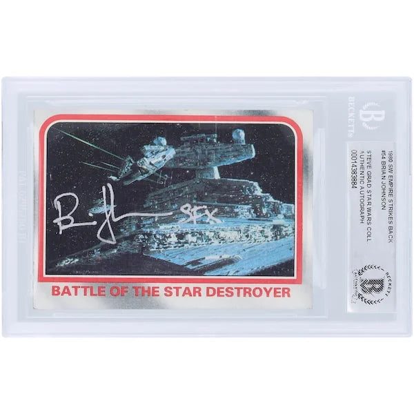 Brian Johnson Signed 1980 Topps Star Wars #54 Card | SFX Inscription
