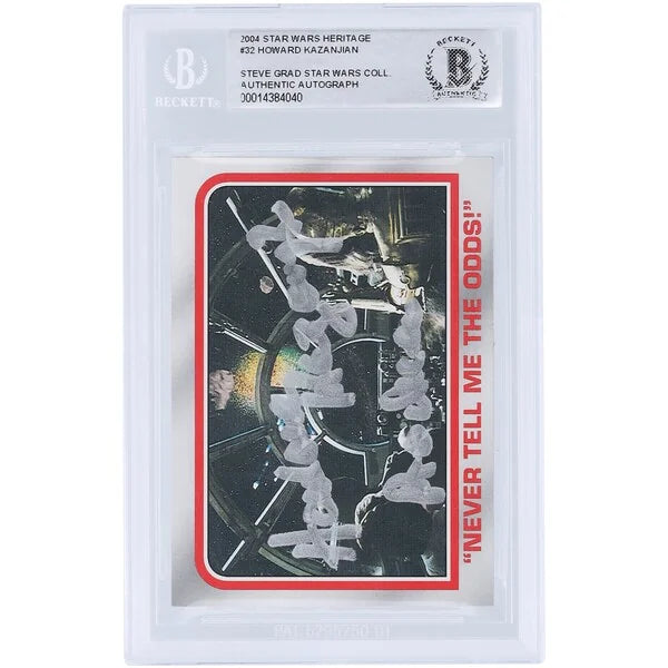 Howard Kazanjian Signed 2004 Topps #32 Star Wars Card | Producer Inscription