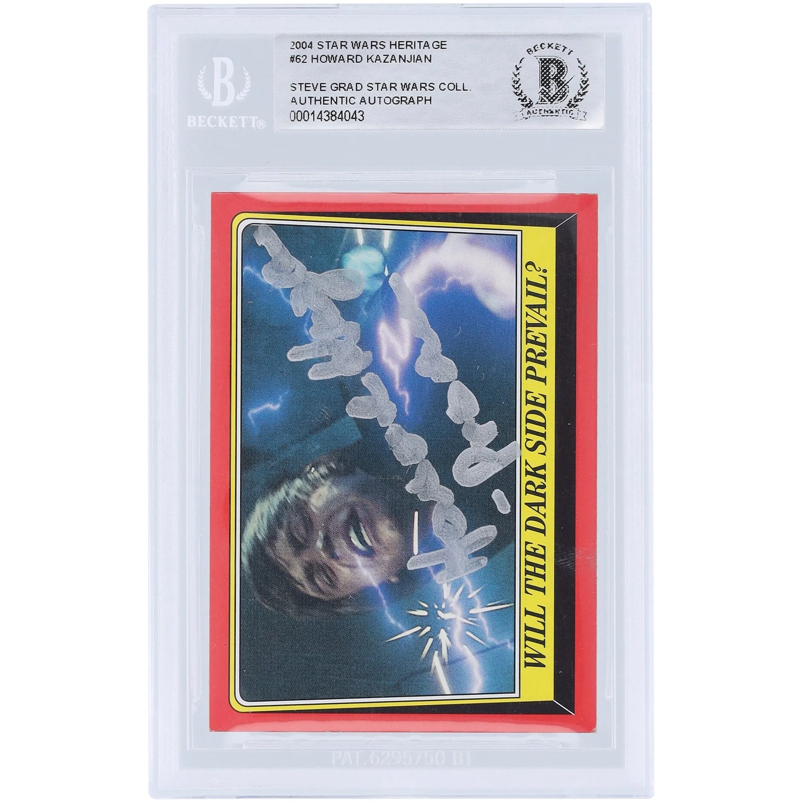 Howard Kazanjian Signed 2004 Topps #62 Star Wars Card | Producer Inscription
