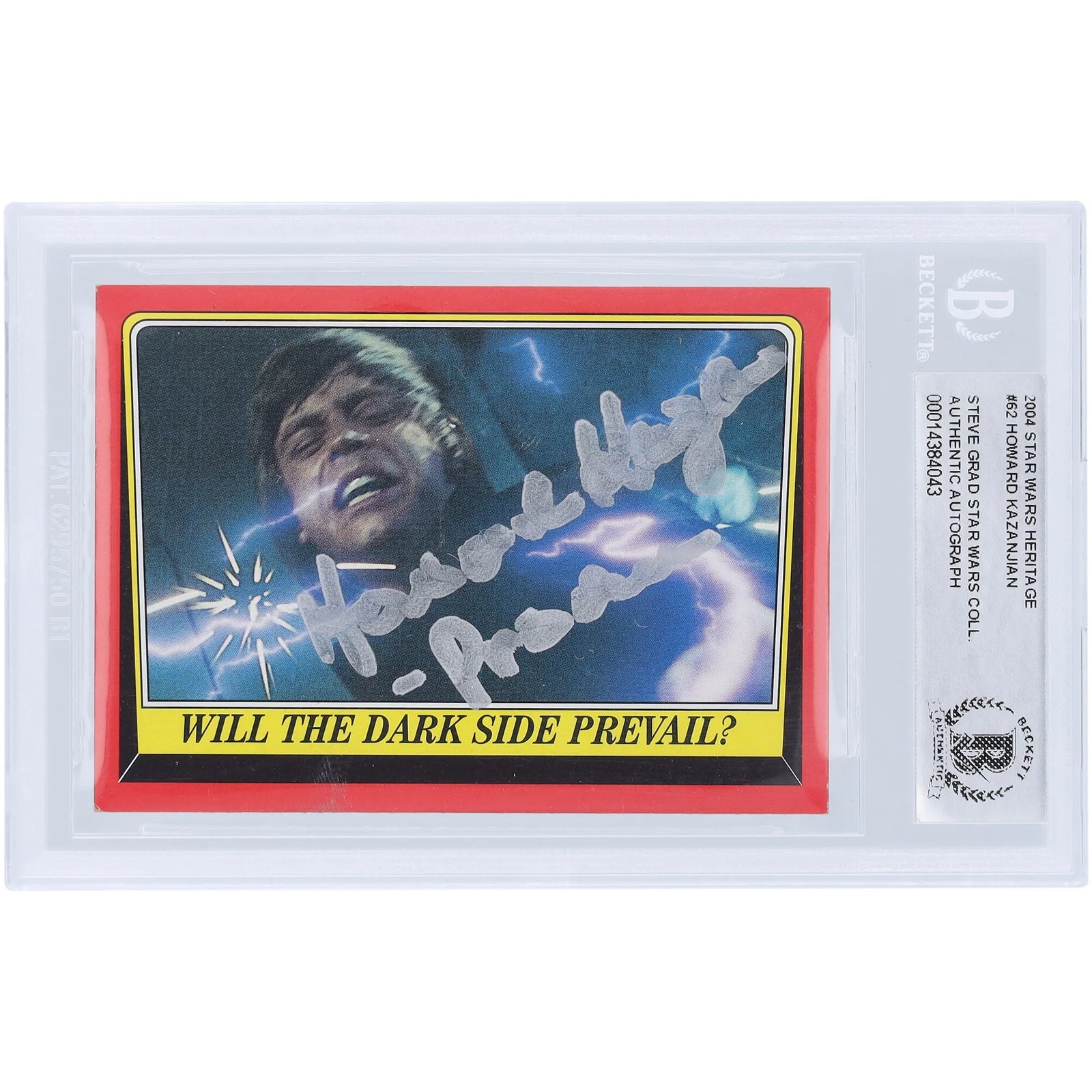 Howard Kazanjian Signed 2004 Topps #62 Star Wars Card | Producer Inscription