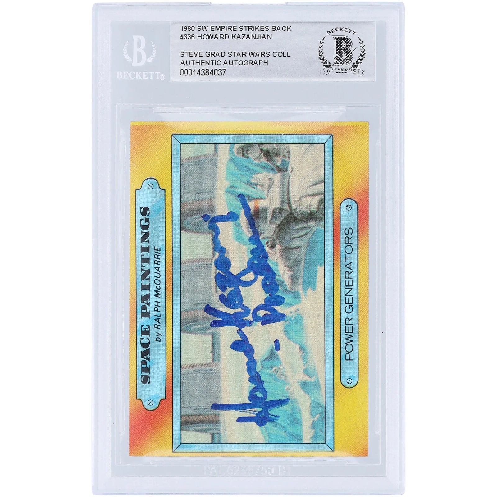 Howard Kazanjian Signed 1980 Topps #336 Card | Star Wars Producer