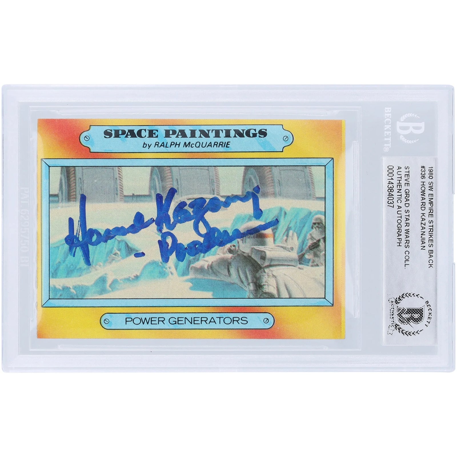 Howard Kazanjian Signed 1980 Topps #336 Card | Star Wars Producer