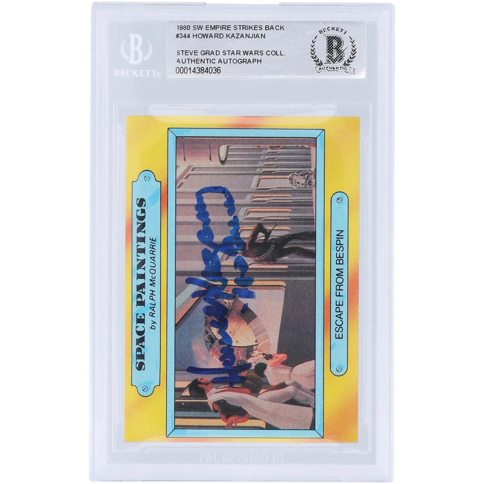 Howard Kazanjian Signed 1980 Topps Empire Strikes Back #344 | BAS Authenticated