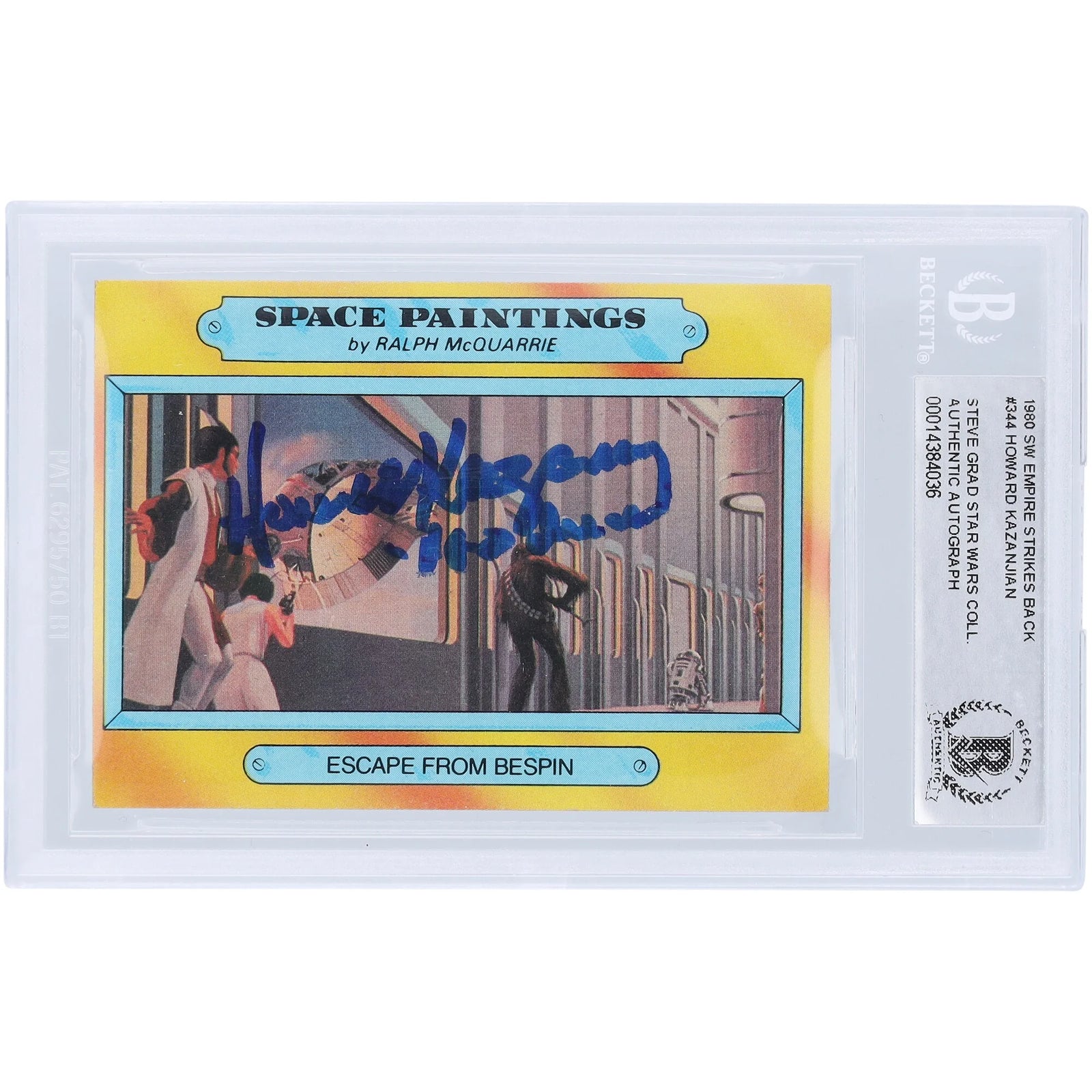 Howard Kazanjian Signed 1980 Topps Empire Strikes Back #344 | BAS Authenticated