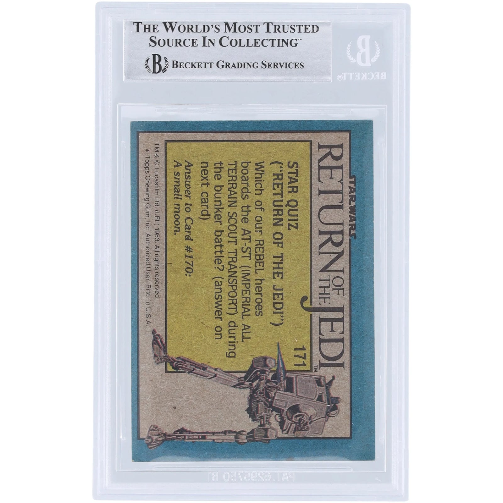 Howard Kazanjian Signed 1983 Topps Return of the Jedi #171 Card | BAS Authenticated