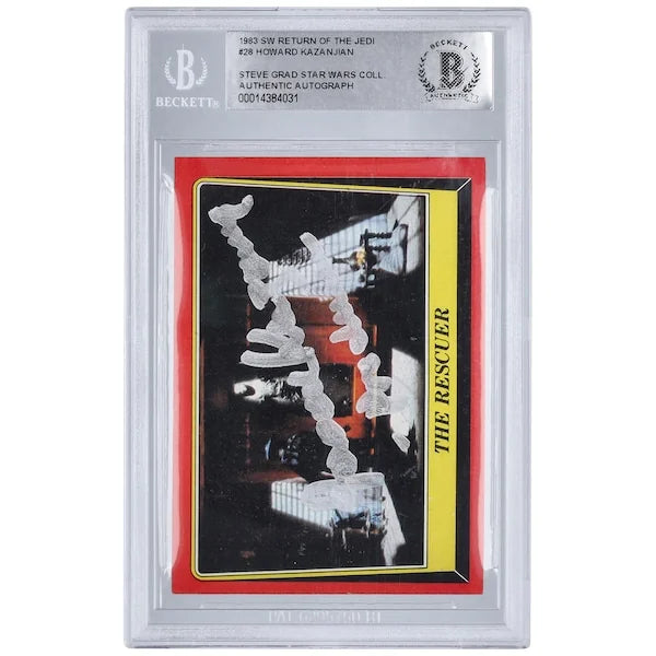 Howard Kazanjian Signed 1983 Topps Return of the Jedi #28 | BAS Authenticated