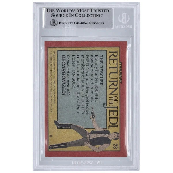 Howard Kazanjian Signed 1983 Topps Return of the Jedi #28 | BAS Authenticated