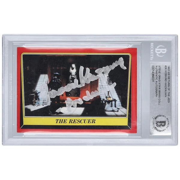 Howard Kazanjian Signed 1983 Topps Return of the Jedi #28 | BAS Authenticated