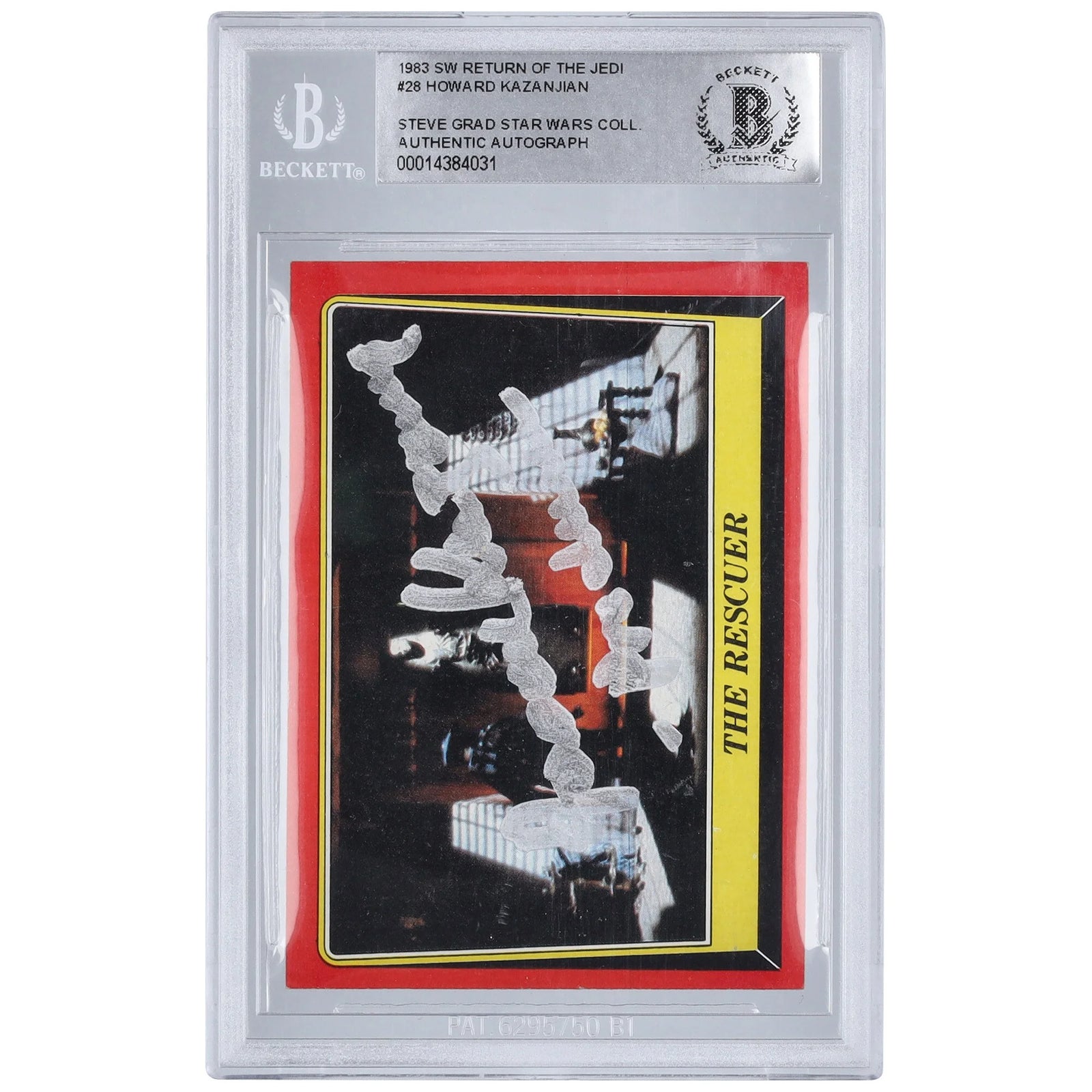 Howard Kazanjian Signed 1983 Topps Return of the Jedi #28 | BAS Authenticated
