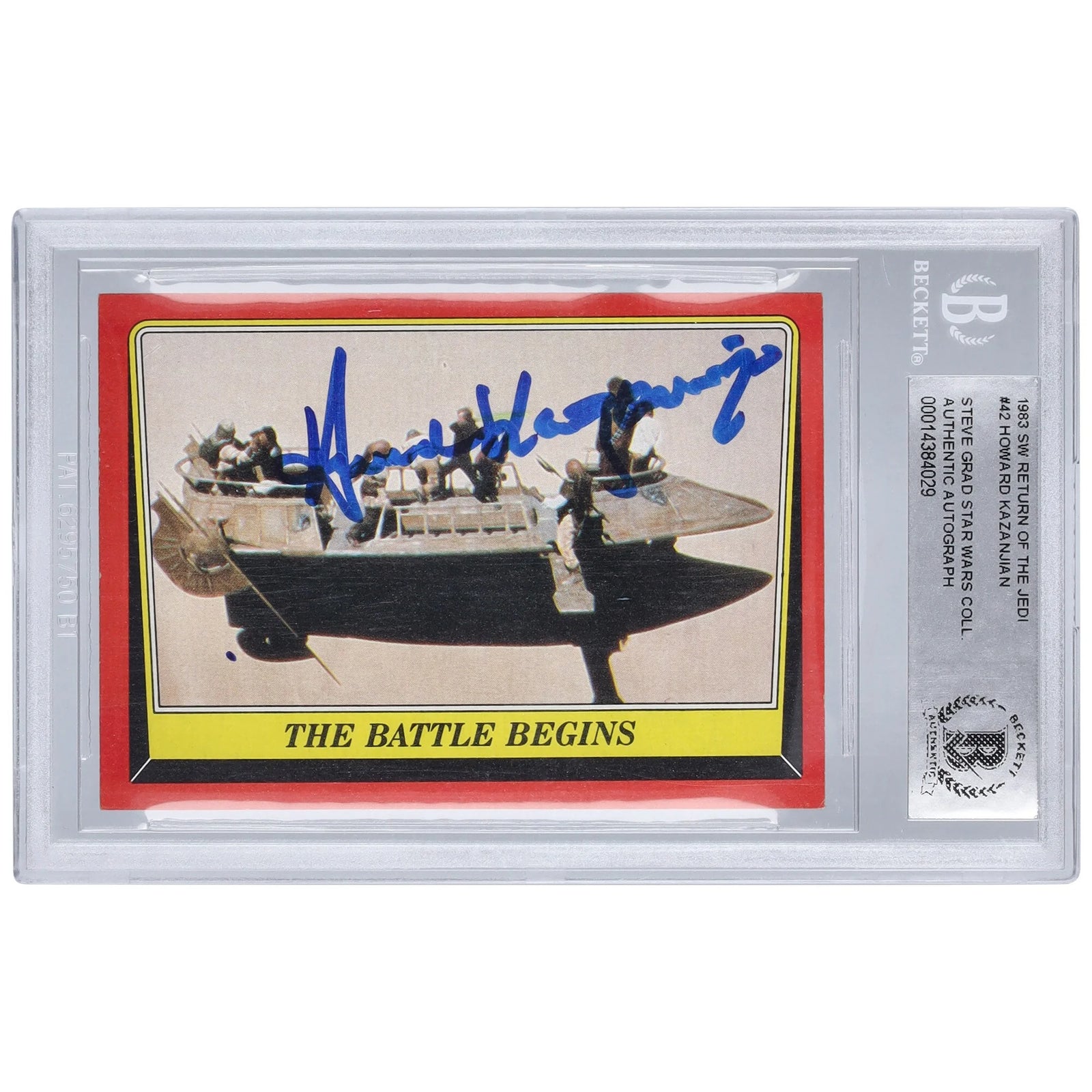 Howard Kazanjian Signed 1983 Topps Return of the Jedi #42 | BAS Authenticated