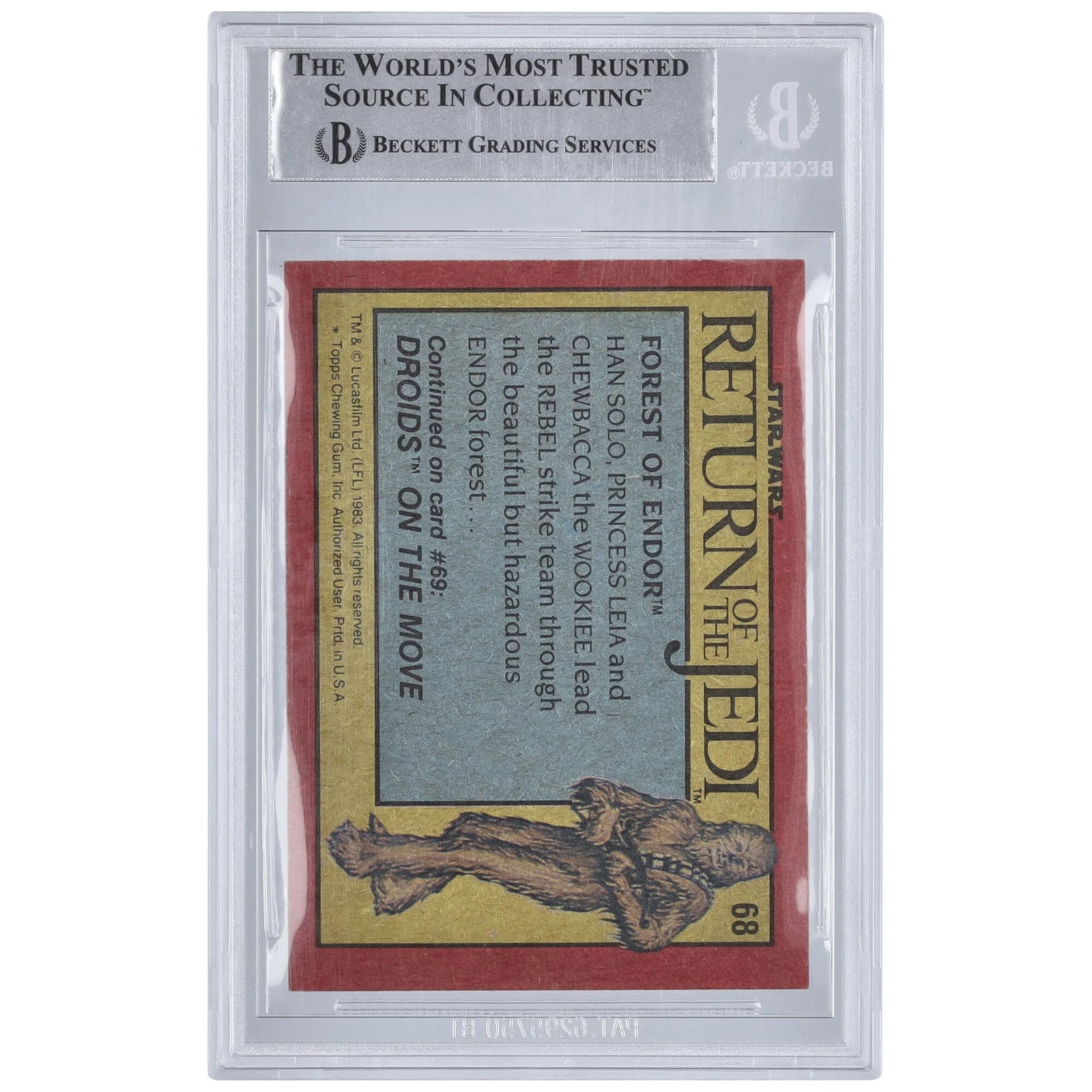 Howard Kazanjian Signed 1983 Topps Return of the Jedi #68 Card | BAS Authenticated