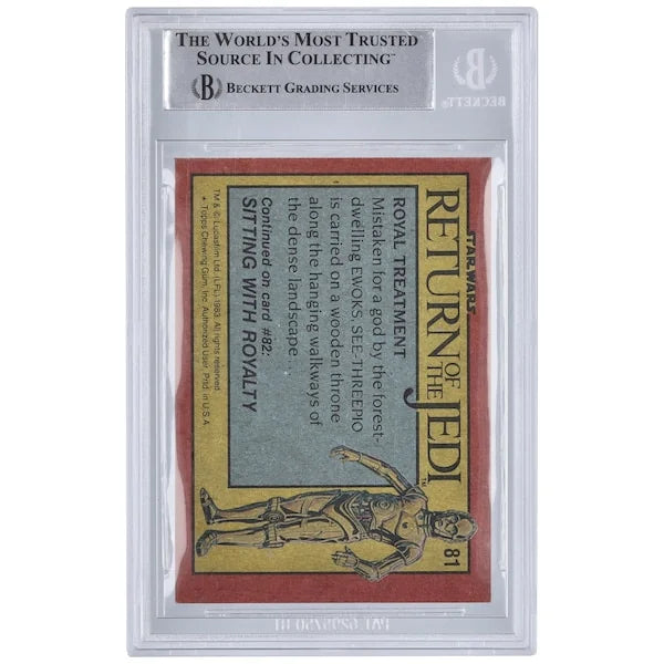 Howard Kazanjian Signed 1983 Topps Return of the Jedi #81 Card | BAS Authenticated
