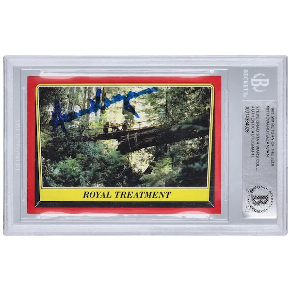 Howard Kazanjian Signed 1983 Topps Return of the Jedi #81 Card | BAS Authenticated