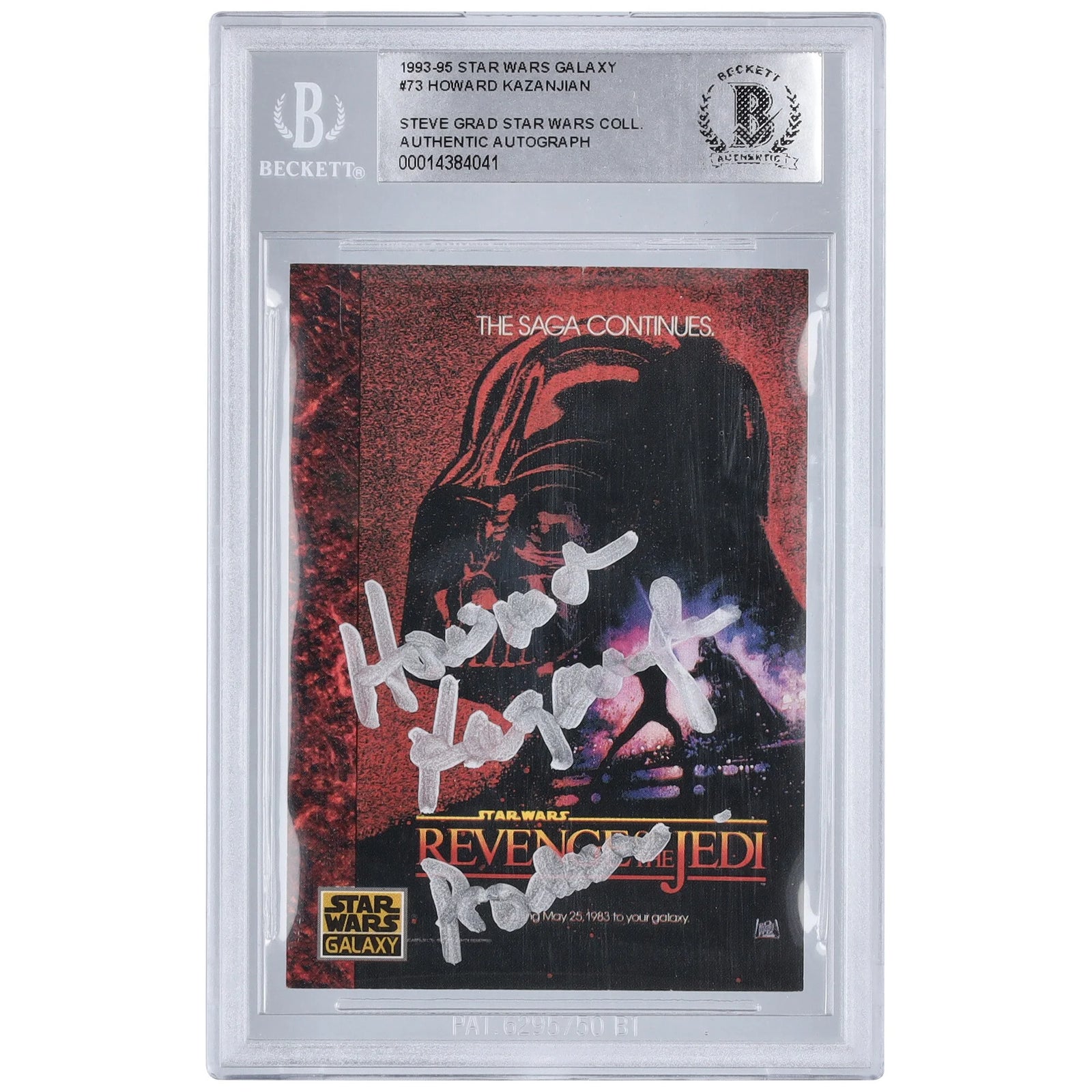 Howard Kazanjian Signed 1993 Topps #73 Card | Producer Inscription