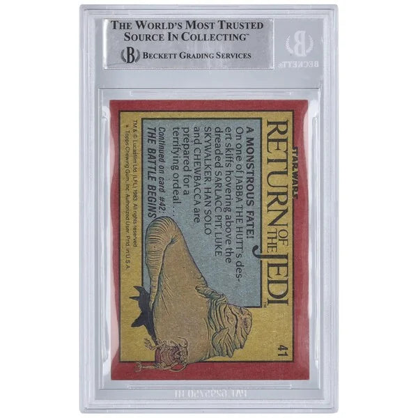 Howard Kazanjian Signed 1983 Topps Return of the Jedi Sticker #41 | BAS Authenticated