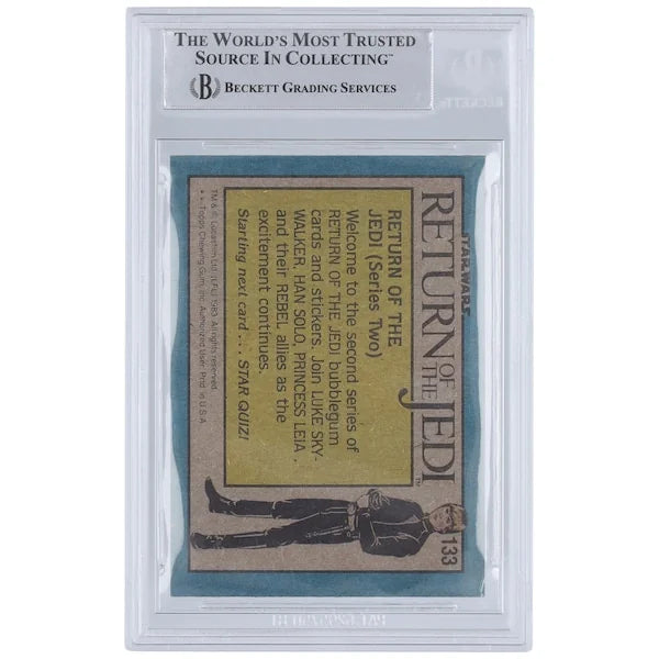 Howard Kazanjian Signed 1983 Topps Return of the Jedi Sticker #133 | BAS Authenticated