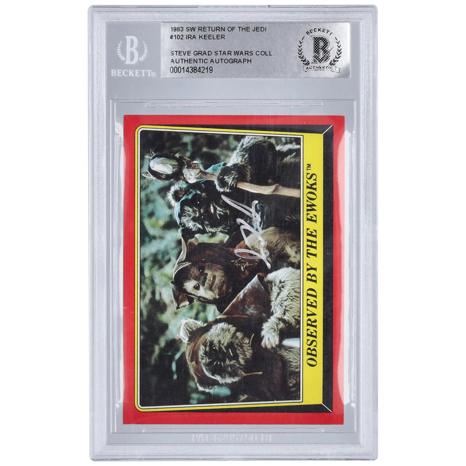 Ira Keeler Signed 1983 Topps Return of the Jedi #102 | BAS Authenticated