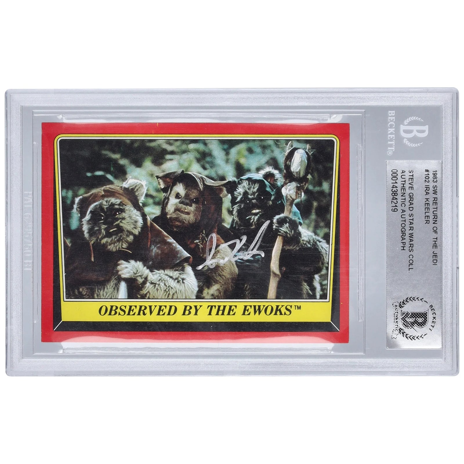 Ira Keeler Signed 1983 Topps Return of the Jedi #102 | BAS Authenticated