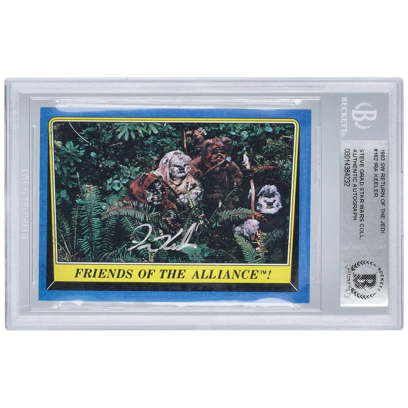 Ira Keeler Signed 1983 Topps Return of the Jedi #162 | BAS Authenticated