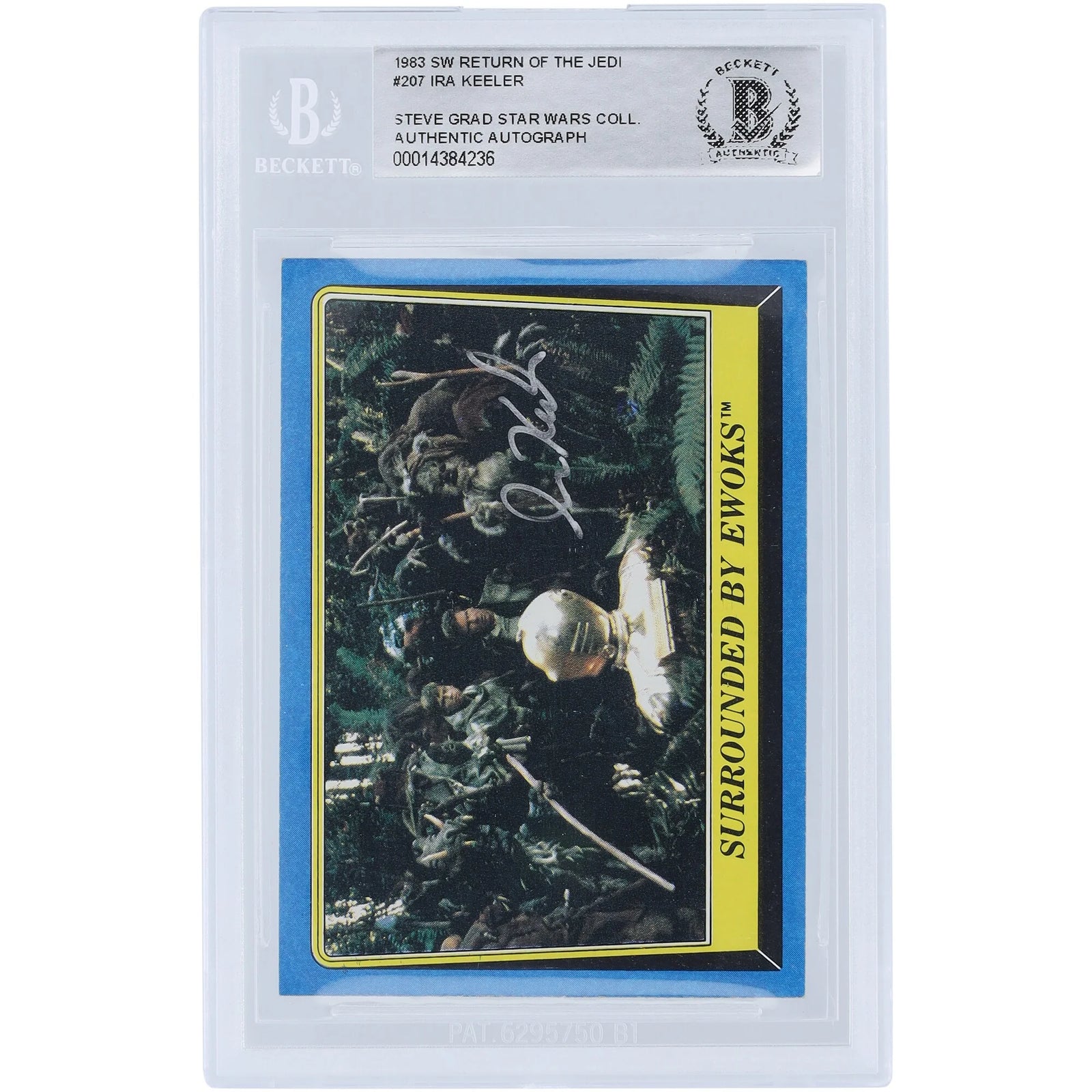 Ira Keeler Signed 1983 Topps Return of the Jedi #207 | BAS Authenticated